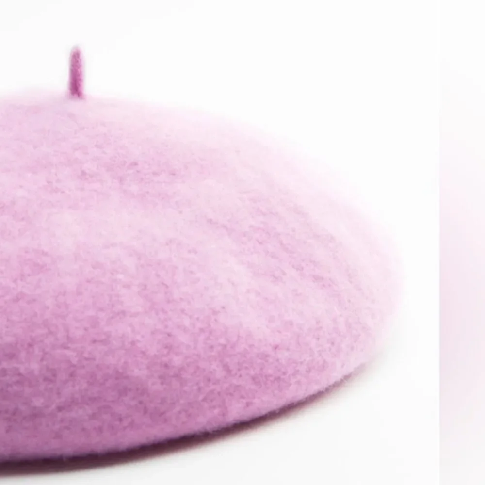 Zara Pink Wool Beret